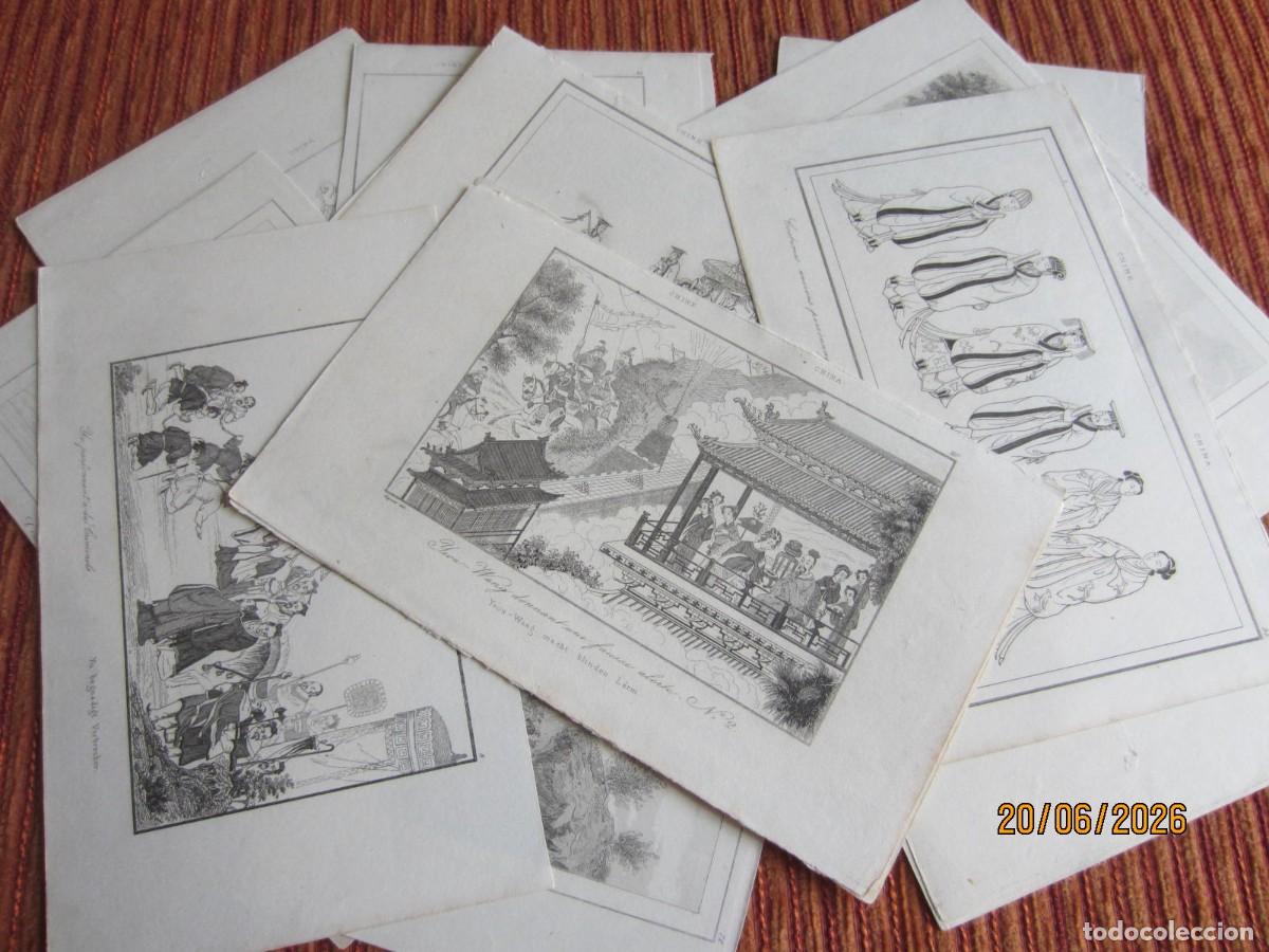 Arte: 1835- 19 GRABADOS DE CHINA.ORIGINALES. UNIVERSO PINTORESQUE