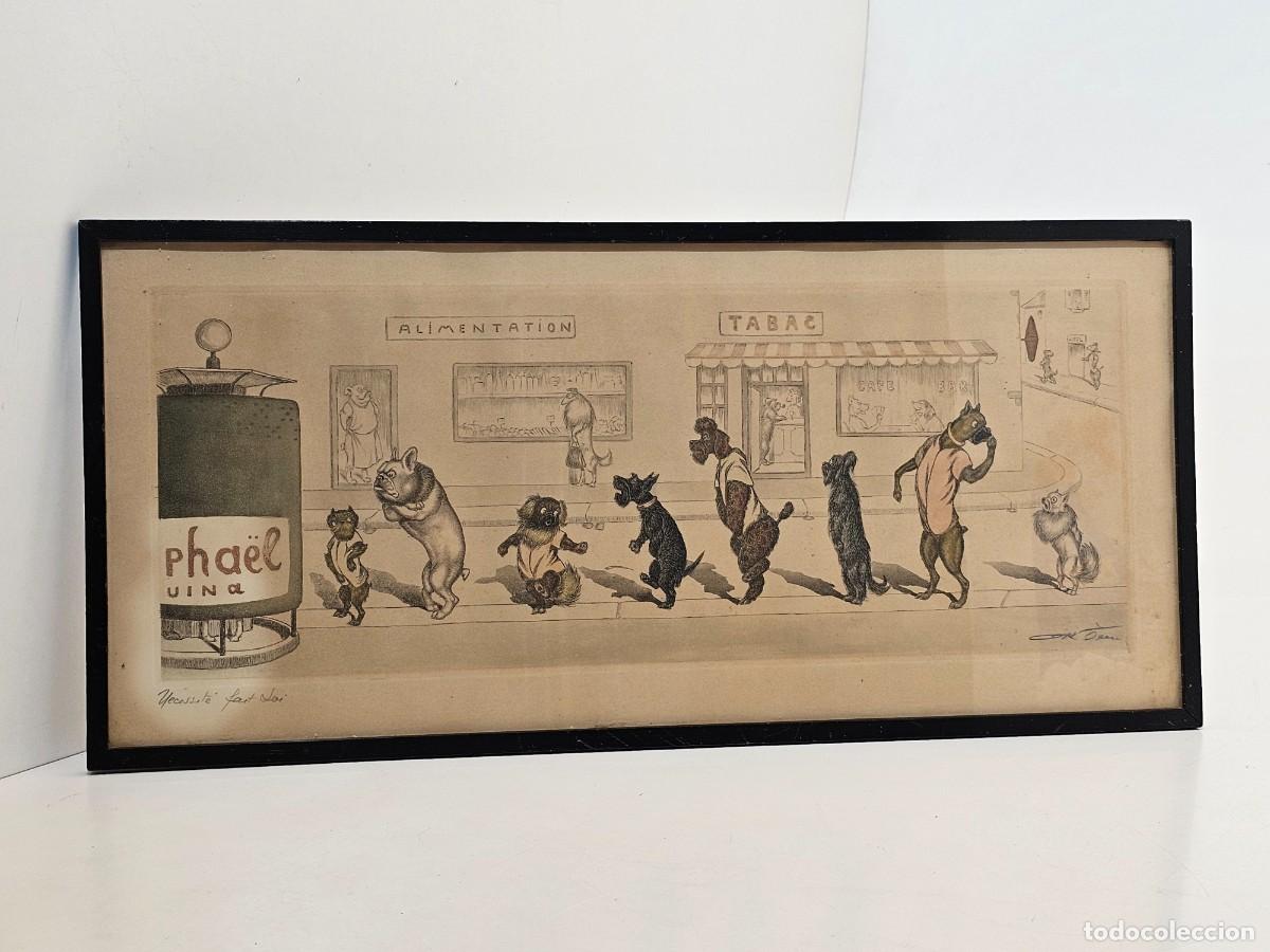 Arte: BORIS O&acute;KLEIN, GRABADO AGUAFUERTE, FIRMADO A LAPIZ Y TITULADO, (48X18)