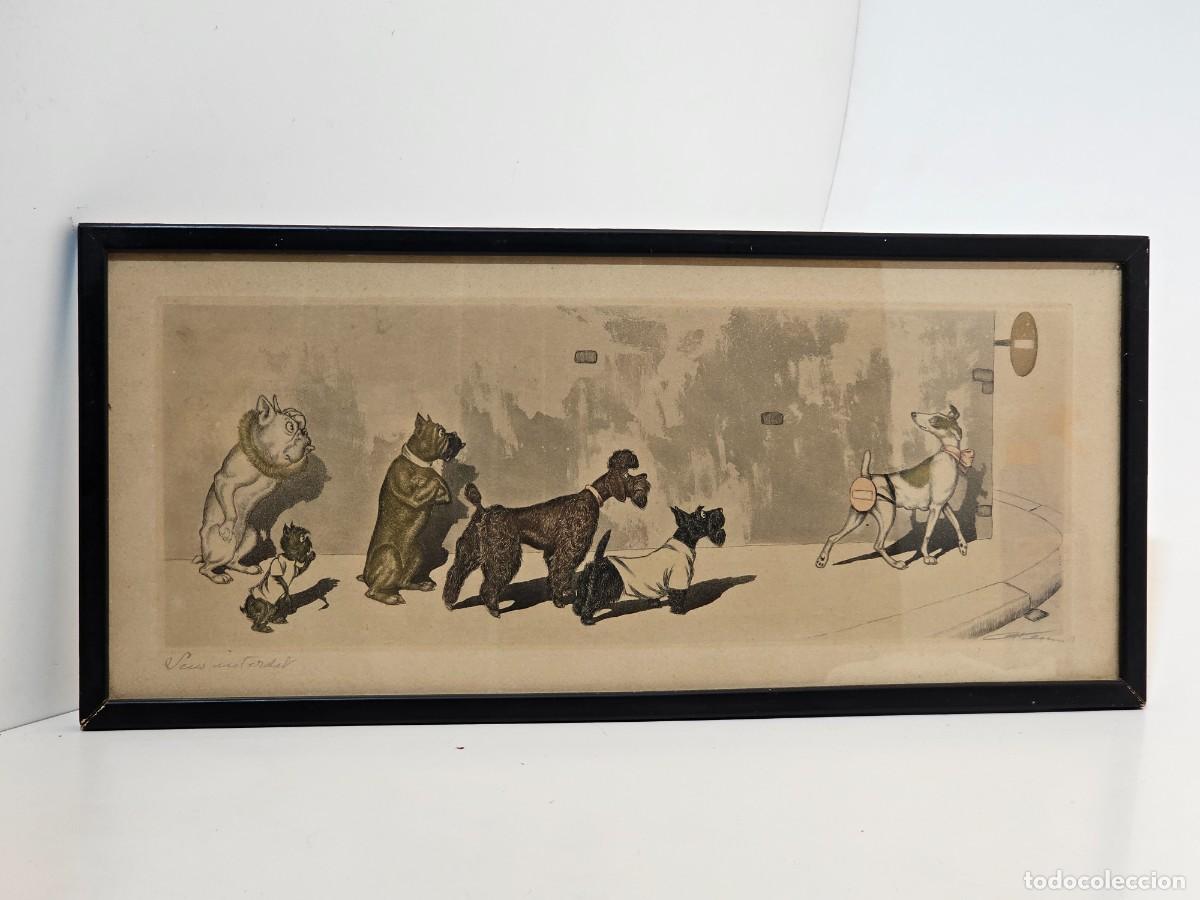 Arte: BORIS O&acute;KLEIN, GRABADO AGUAFUERTE, FIRMADO A LAPIZ Y TITULADO, (44X17)