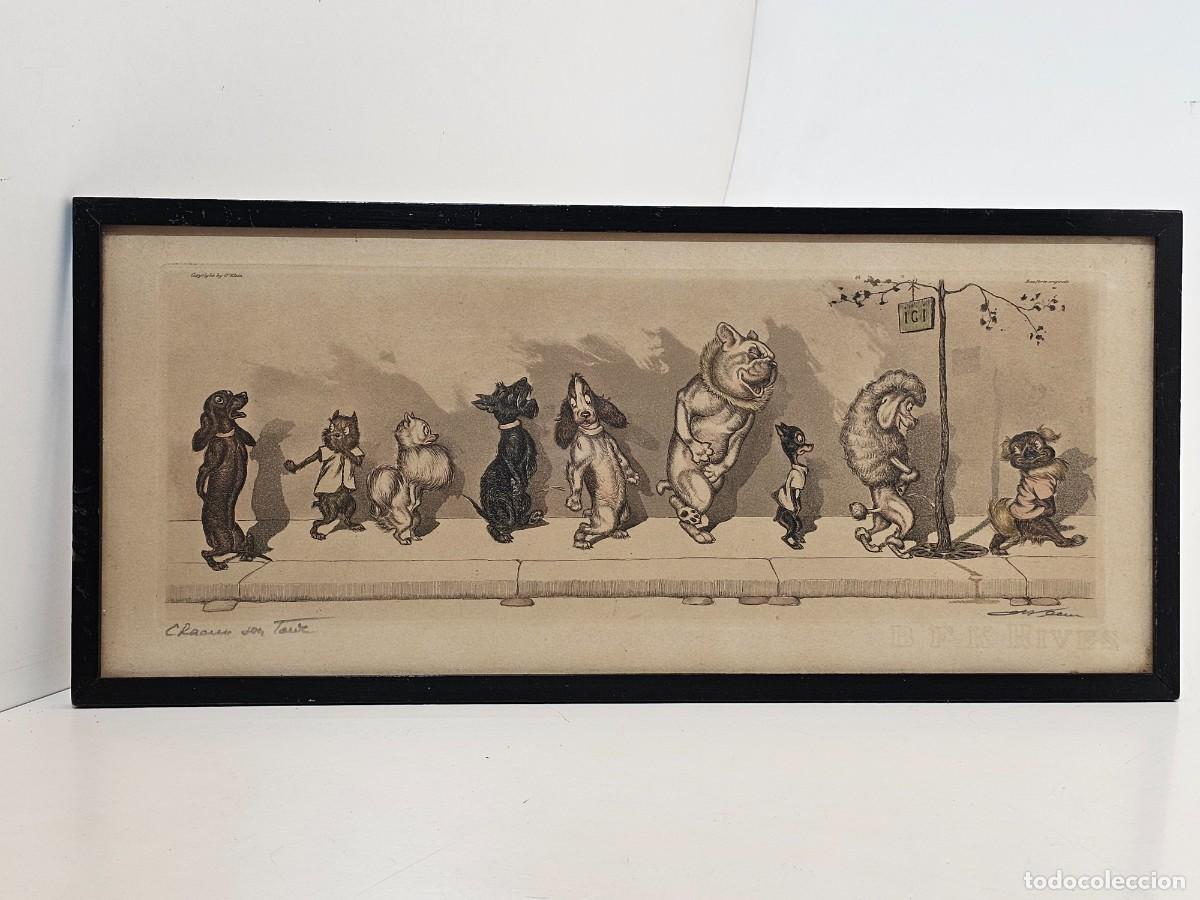 Arte: BORIS O&acute;KLEIN, GRABADO AGUAFUERTE, FIRMADO A LAPIZ Y TITULADO, (44X17)