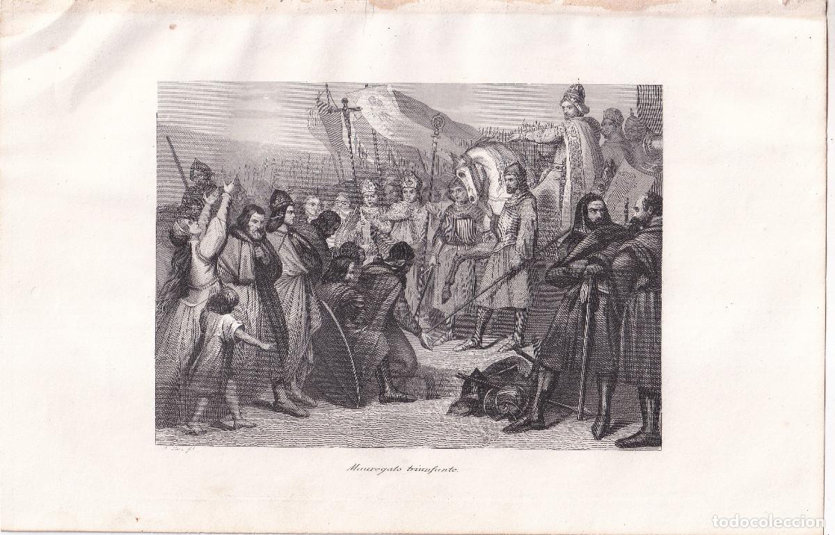 Arte: GRABADO. MAUREGATO TRIUNFANTE. 1852. 24,5 X 16,5 CM.