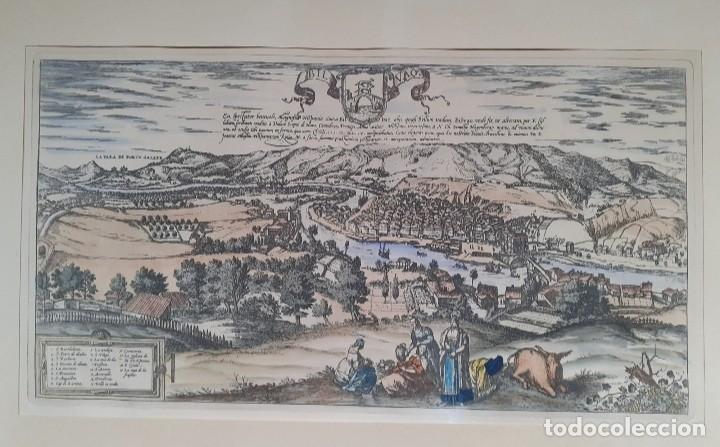 Arte: Civitates Orbis Terrarum Bilbao grabado antiguo aguafuerte original ideal regalo HISTORIA BILBAO