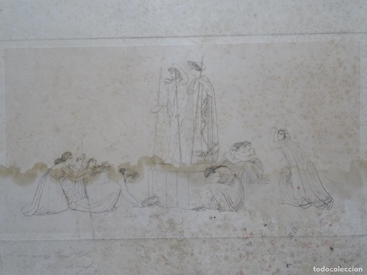 Art: GRABADO FIRMADO VERGARA 1857 Y DEDICADO.
