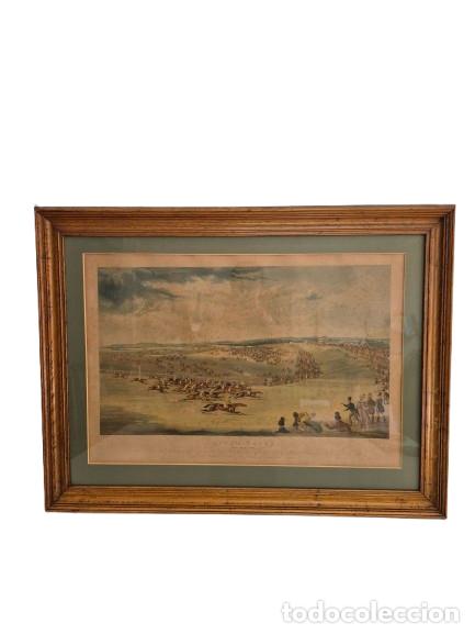 Arte: Grabado Antiguo - Epsom Races: Here They Come&rdquo; (Carreras de Epsom: &iexcl;Aqu&iacute; vienen!), James Pollard