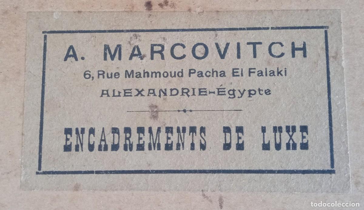 Arte: Grabado Siglo XX cuadro enmarcado de Lujo Marcovitch Alejandr&iacute;a (Misma casa que enmarc&oacute; Edgar Degas