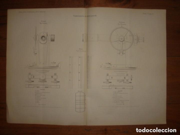 Arte: GRABADO TECNOLOG&Iacute;A S.XIX, TAC&Oacute;METRO SALMOJRACHI ORIGINAL MADRID,1876