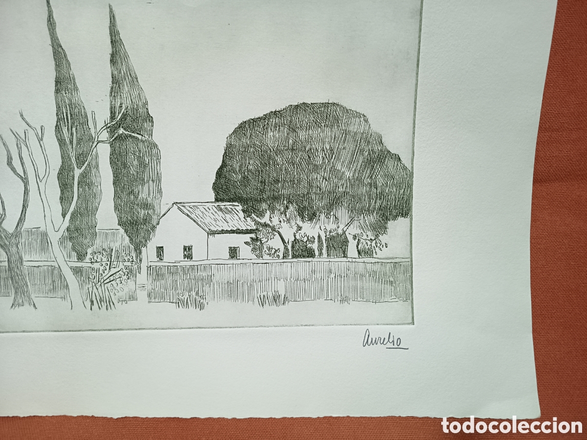 Arte: Grabado Aurelio pintor Murciano - Foto 3