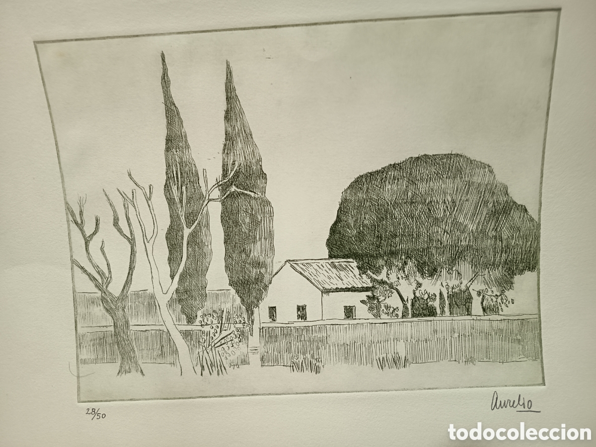 Arte: Grabado Aurelio pintor Murciano - Foto 5