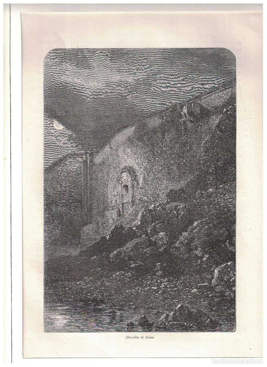 Arte: &ldquo;CASTILLO DE QUEYRAS&rdquo; . Ch&acirc;teau - Ville &ndash; Vieille. Provenza-Alpes. - Grabado.