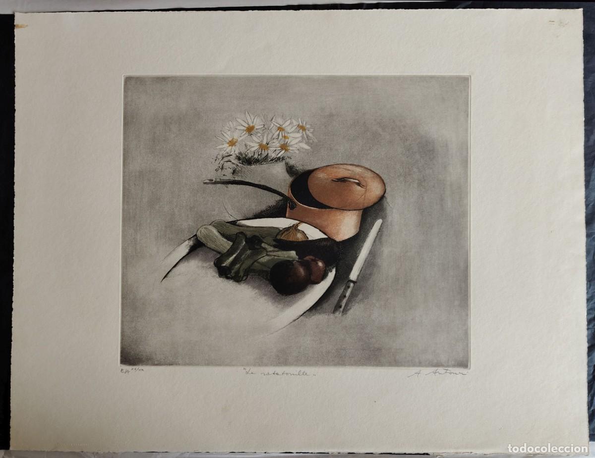 Arte: Annapia Antonini (1942): Le Ratatouille, 1975. Aguafuerte firmado y numerado