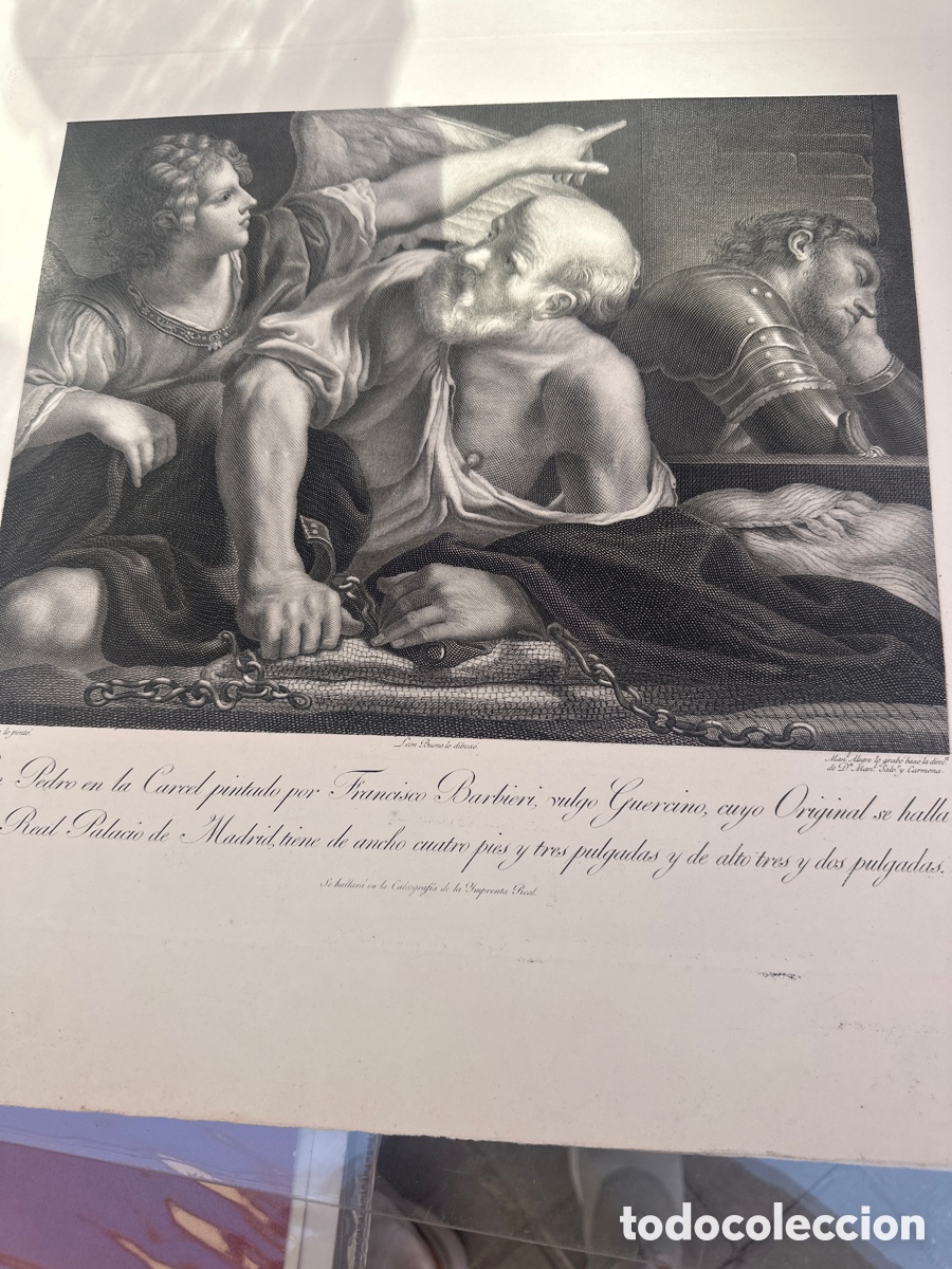 Arte: Guercino 1793 San Pedro liberado por in angel