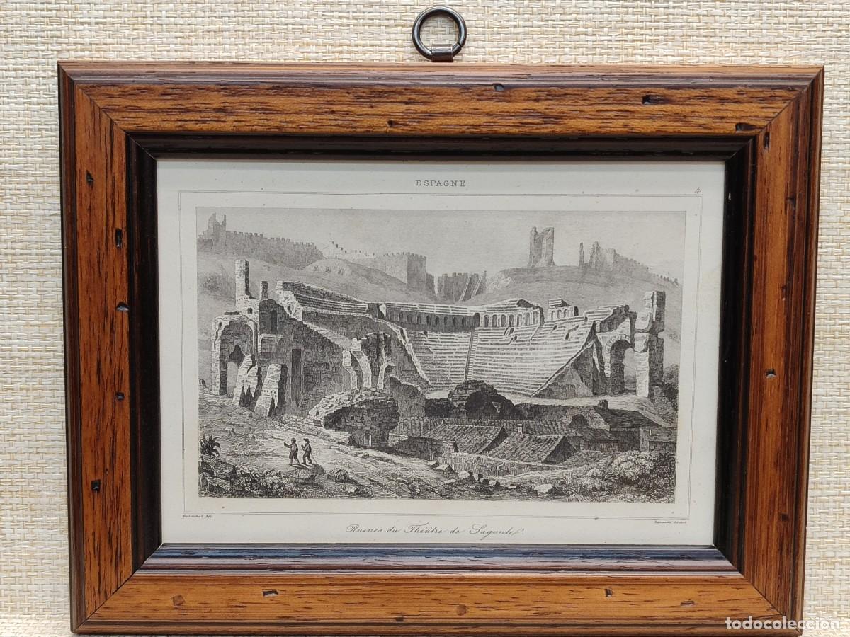Arte: Ruinas Teatro de Sagunto, L&acute;Univers Pittoresque. Espagne. 1844. Cuadro.