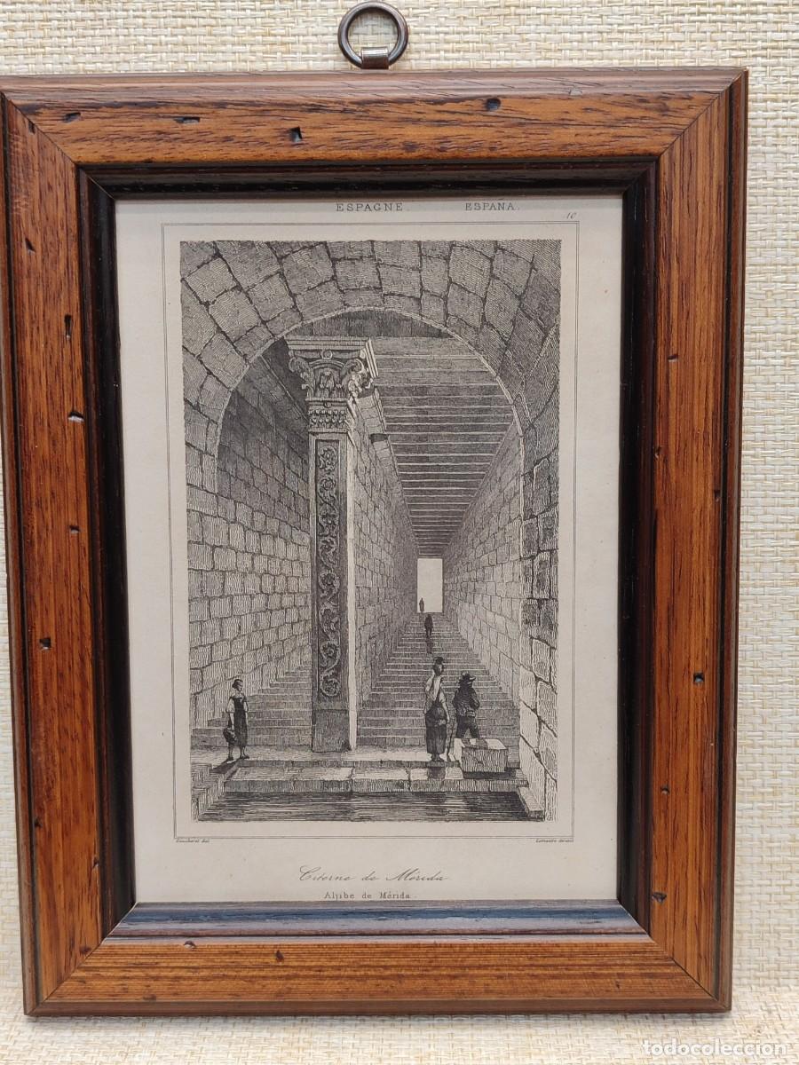 Arte: Cisterna de Merida, L&acute;Univers Pittoresque. Espagne. 1844. Cuadro.