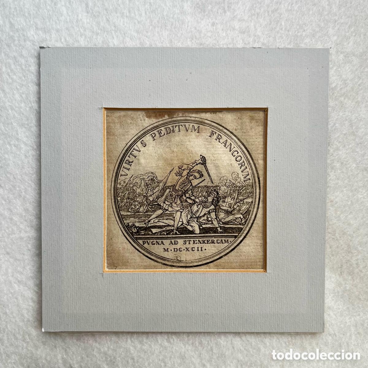 Art: GRABADO DE MEDALLA LUIS XIV / ACONTECIMIENTO DURANTE EL REINADO / FRANCIA