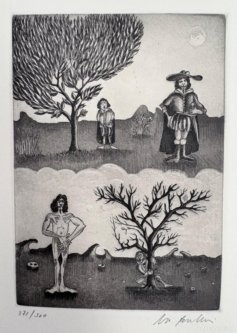 Arte: LA VISITA DE LOS CHISTES, JORGE PERELL&Oacute;N. GRABADO FIRMADO Y NUMERADO 371/500
