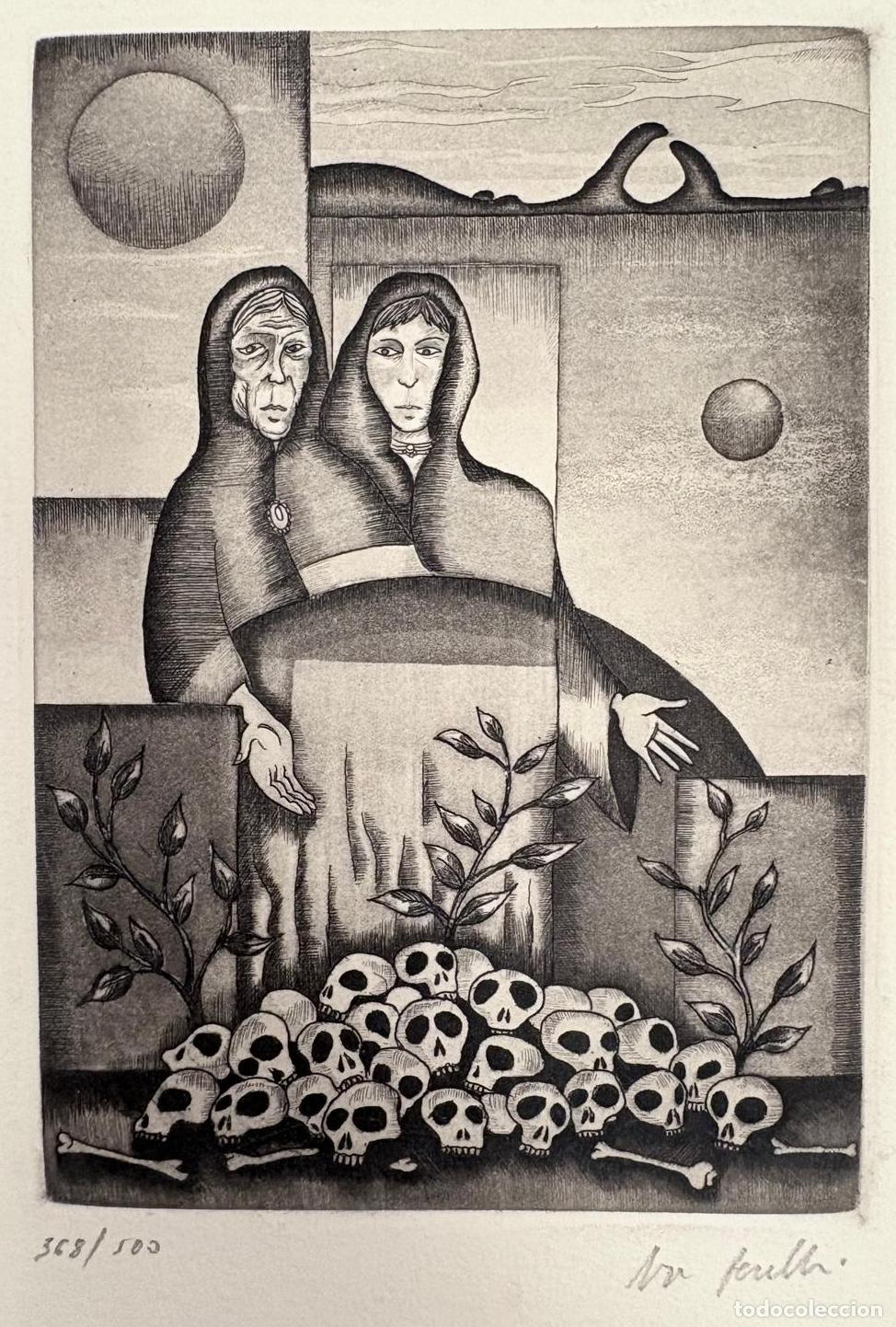 Arte: JORGE PERELL&Oacute;N. LA VISITA DE LOS CHISTES. AGUAFUERTE 368/500