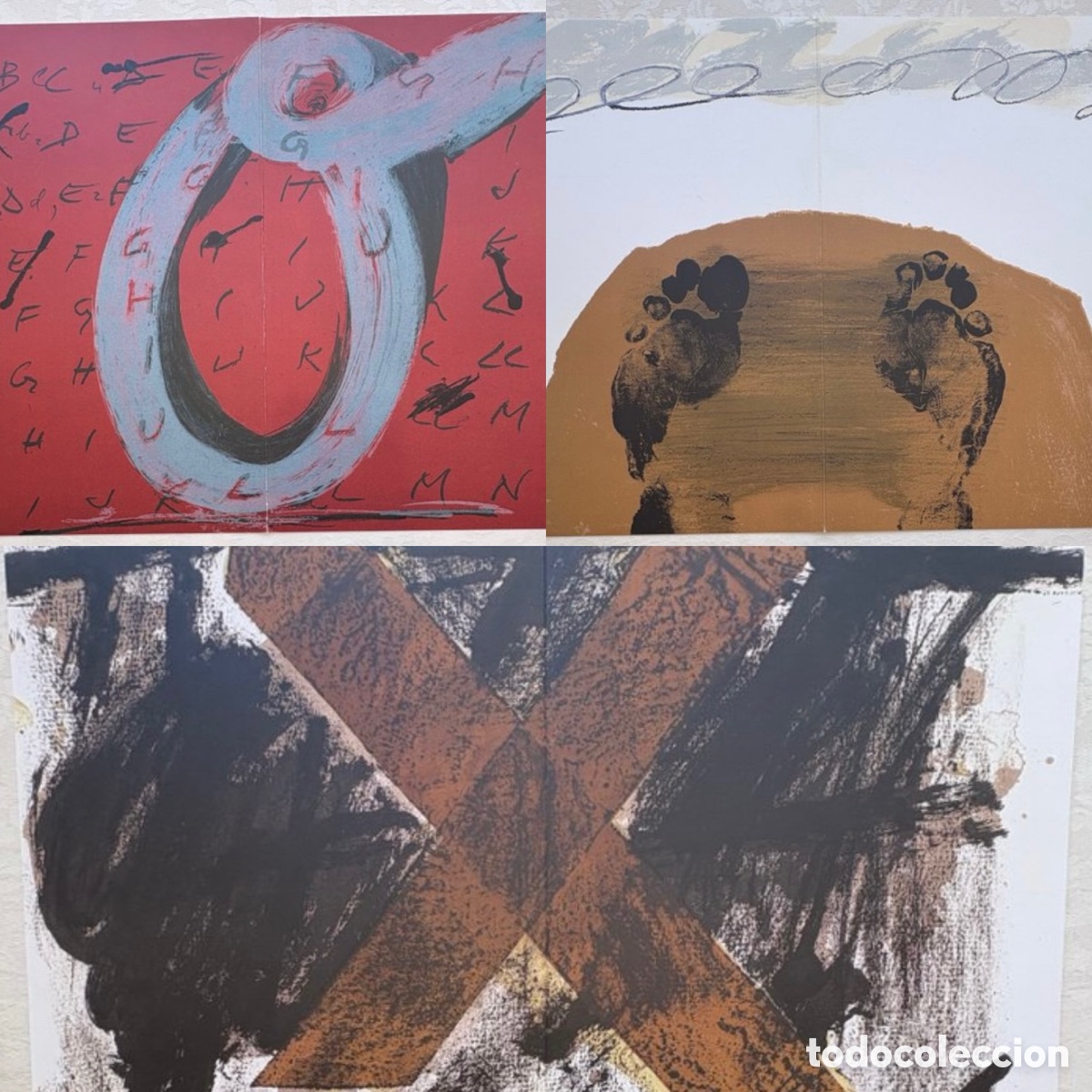 Arte: ANTONI T&Agrave;PIES &ndash; Lote de 3 impresiones originales. Derri&egrave;re le Miroir N&ordm; 200 (1972)
