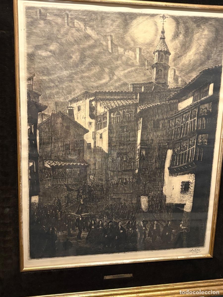 Arte: Procesi&oacute;n en Albarrac&iacute;n por Manuel Lahoz Valle (Oliete 1919-Zaragoza 2000)