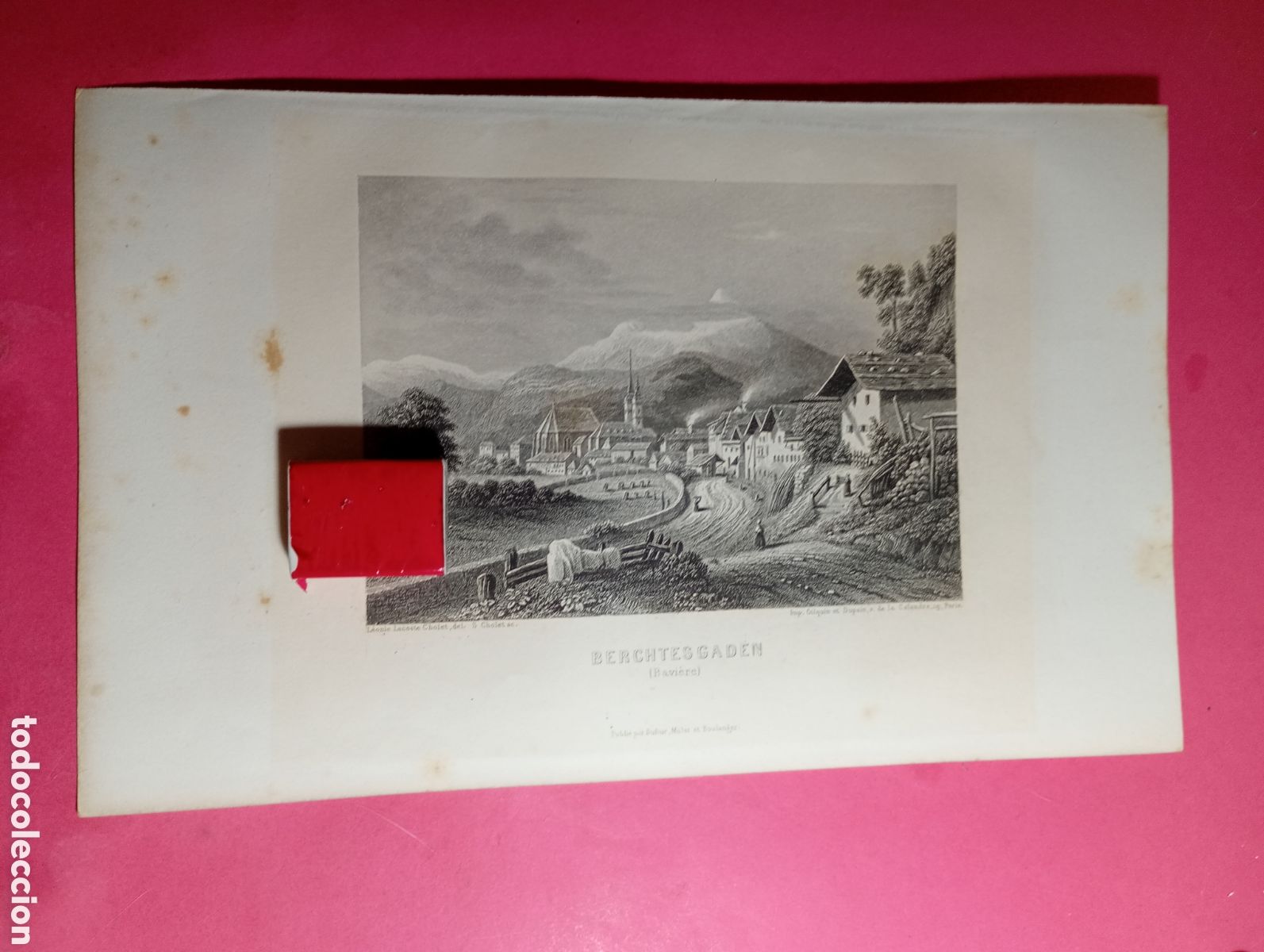 Arte: BERCHTESGADEN BAVIERA XIX ca. NYON DEL ET SE - DUFOUR MULAT ET BOULANGER