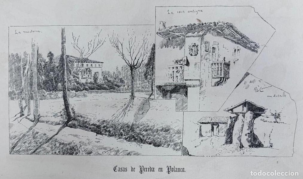 Arte: CASAS DE PEREDA EN POLANCO. ARQUITECTURA POPULAR C&Aacute;NTABRA, ADOLFO POLANCO, C.A. 1880