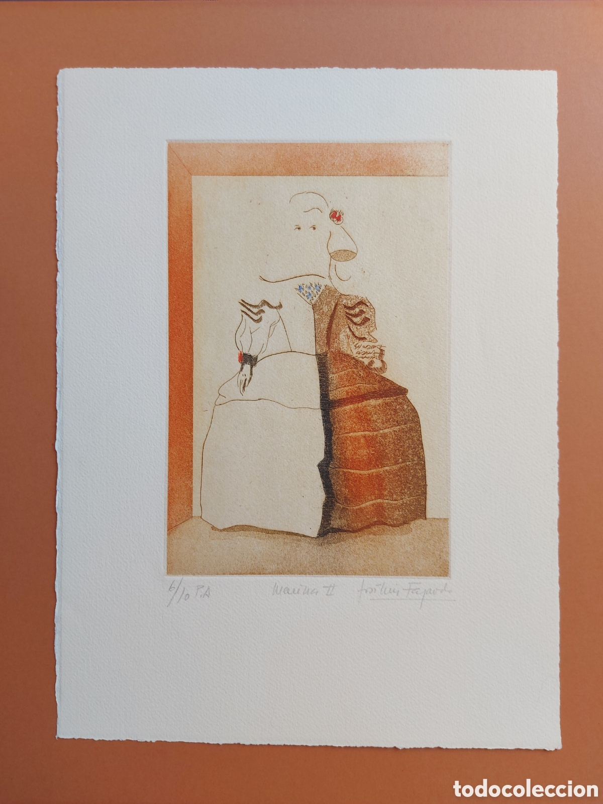 Arte: JOSE LUIS FAJARDO &rdquo;MENINA II &rdquo; GRABADO