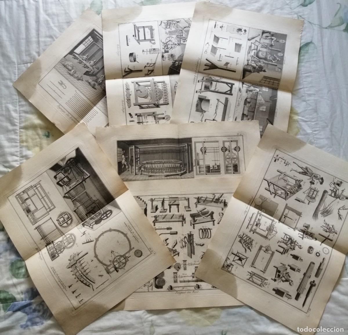 Arte: LOTE 7 L&Aacute;MINAS ENCICLOPEDIA PANCKOUCKE-DIDEROT SIGLO XVIII. 31 X 44 CM.