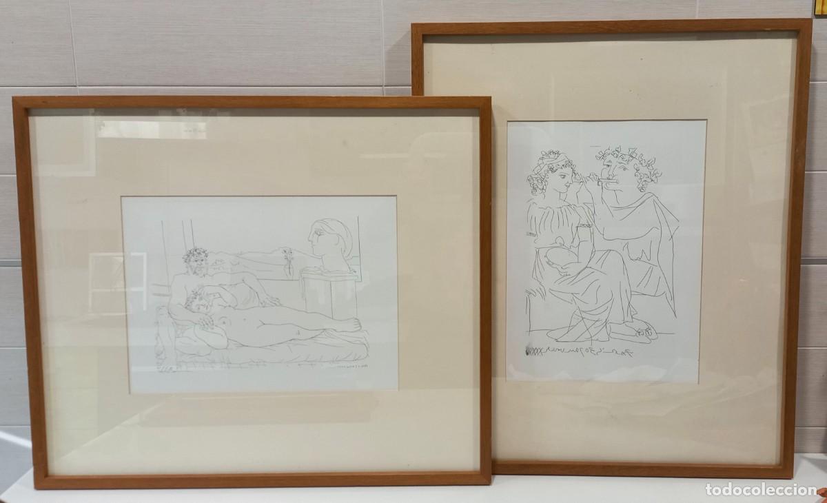 Arte: EDICION FACSIMIL GRABADOS DE LA SUITE VOLLARD DE PICASSO - ENMARCADOS CON CRISTAL