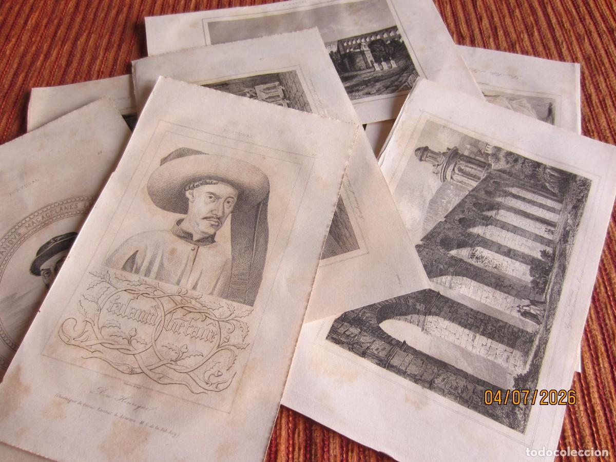 Arte: 1846- 9 GRABADOS DE PORTUGAL. ORIGINALES. LOTE 4