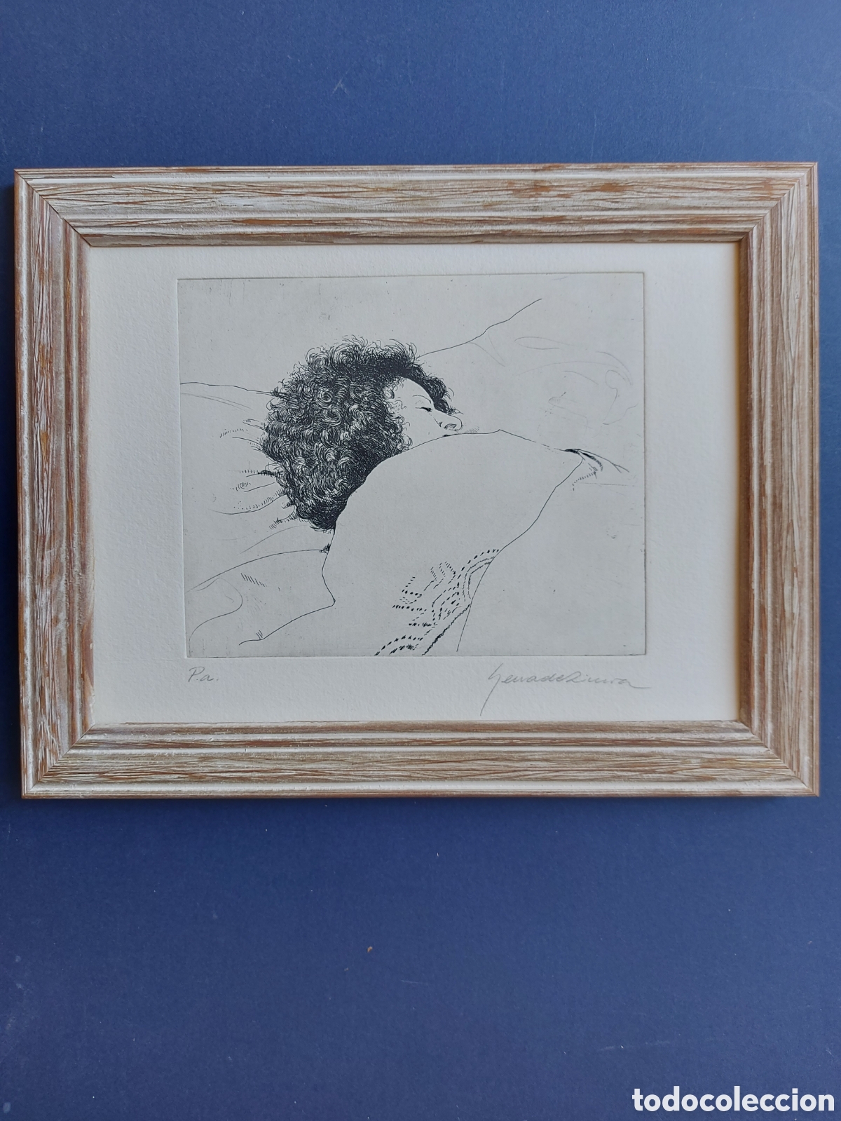 Art: SERRA DE RIVERA &rdquo;LA JOVEN DURMIENDO&rdquo; GRABADO