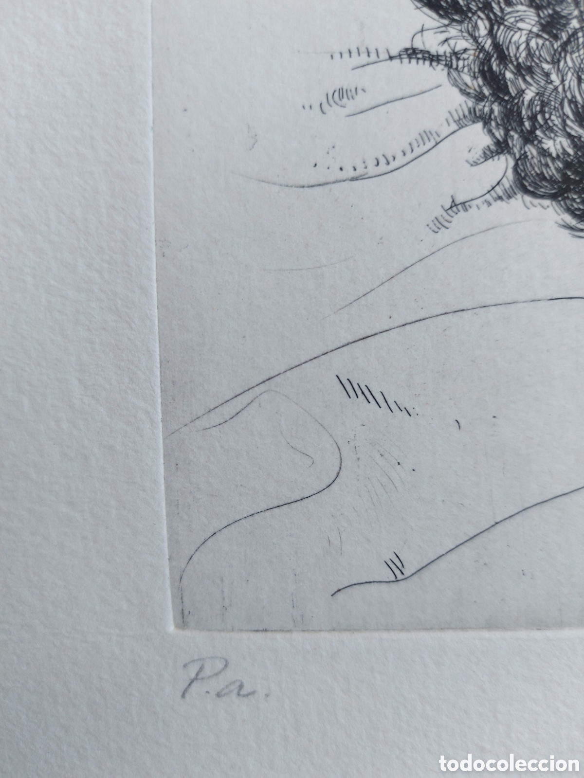 Arte: SERRA DE RIVERA &rdquo;LA JOVEN DURMIENDO&rdquo; AGUAFUERTE - Foto 4
