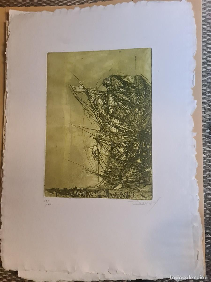 Arte: Ramon Ferran i Pag&eacute;s. 53/75. Firmado. Abstracci&oacute;n/informalismo.