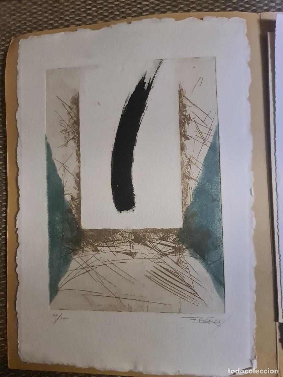Arte: Ramon Ferran i Pag&eacute;s. Abstracto a color 74/100. Numerada y firmada.
