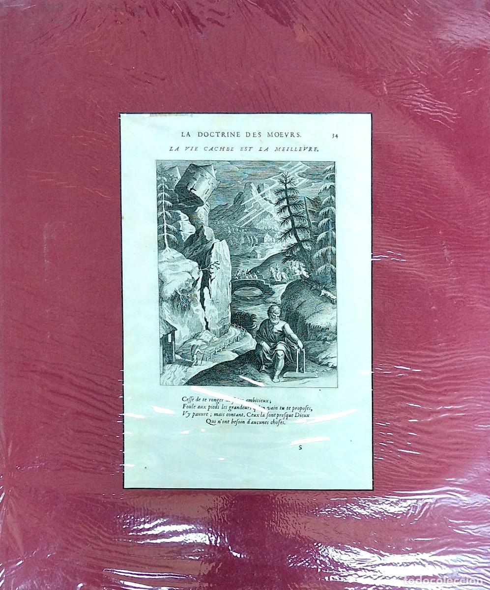 Arte: GRABADO &rdquo;LA VIE CACHEE EST LA MEILLEURE&rdquo; (LA DOCTRINE DES MOEURS), POR PIERRE DARET, 1646
