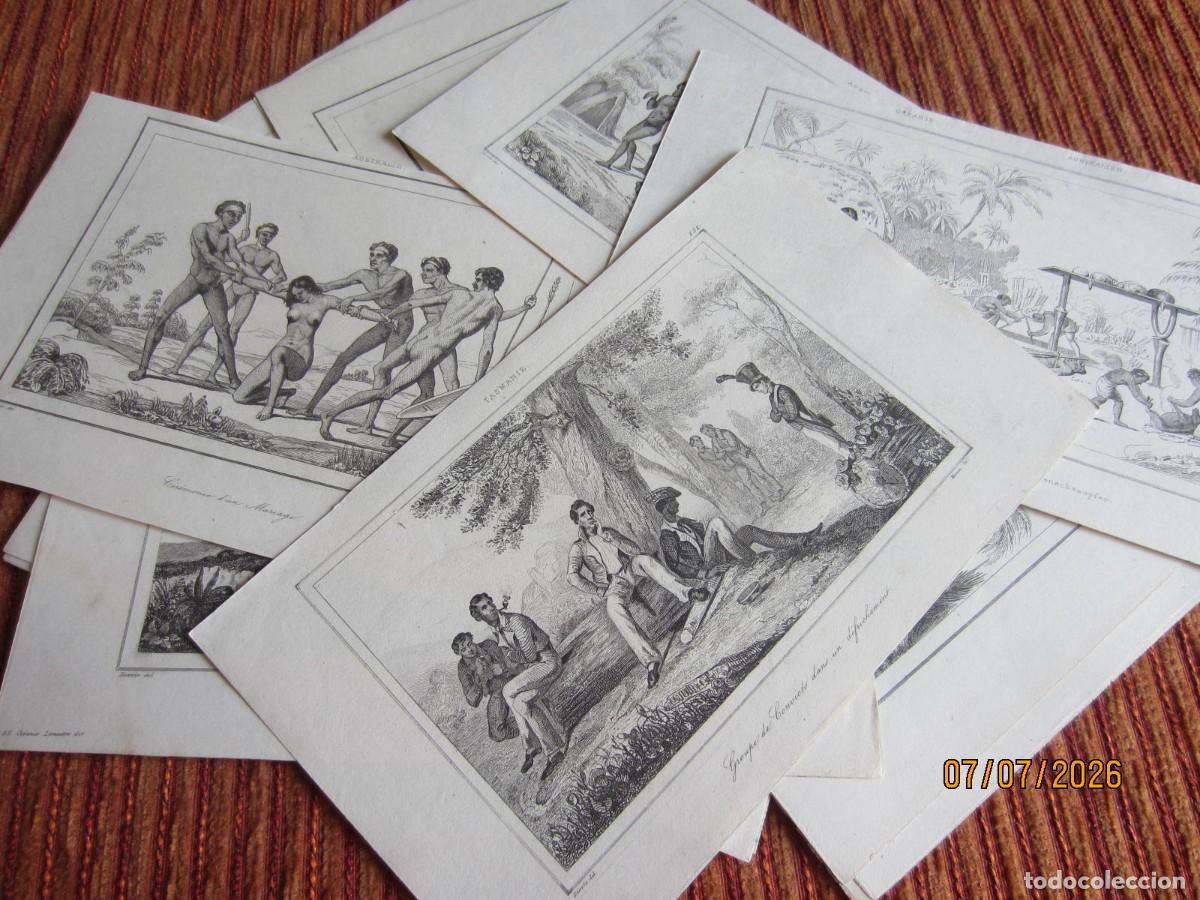 Arte: 1838- 16 GRABADOS DE AUSTRALIA. ORIGINALES. UNIVERSO PINTORESCO