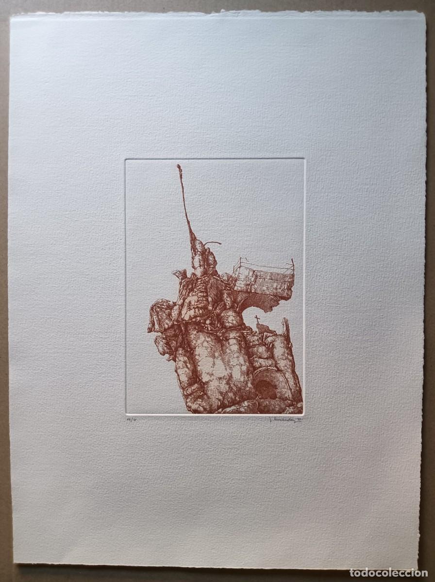 Art: Jos&eacute; Hern&aacute;ndez (Tanger 1944-M&aacute;laga 2013) grabado 1977 de 25x17,5 papel 54x40cms Firma l&aacute;piz 77 n/75