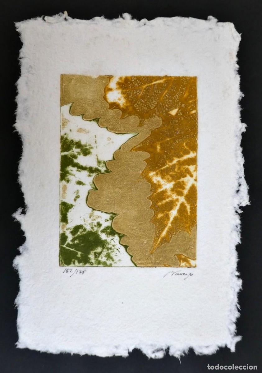 Arte: Grabado , firmado por Naranjo. Naturaleza Viva
