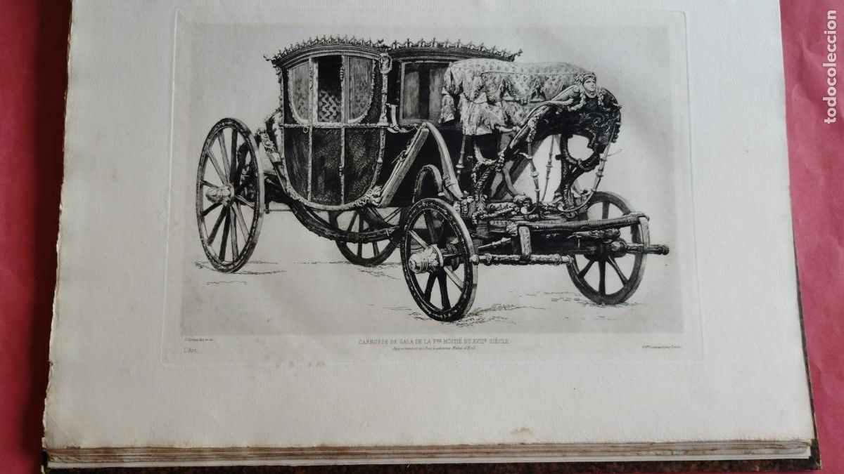 Arte: G. GREUX.-PINTOR.-CARROSSE DE GALA PRIMERA MITAD S. XVIII.-AGUAFUERTE.-L'ART.-GRABADO.-SIGLO XIX.