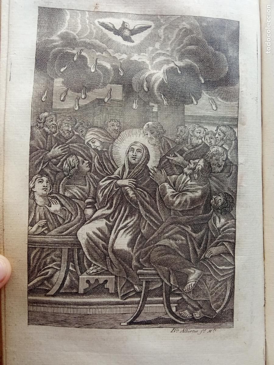 Arte: Libro religioso Grabador Casa Real Siglo XVIII Bernardo Alviztur Madrid Navarra. &Uacute;nico. Rinconera