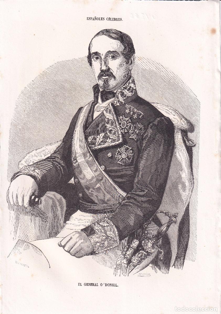 Arte: GRABADO GENERAL ODONNELL (c.1850) - Foto 1