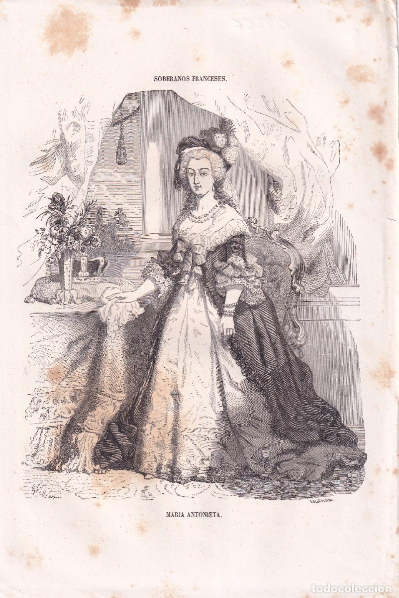 Arte: GRABADO MAR&Iacute;A ANTONIETA (c.1850)