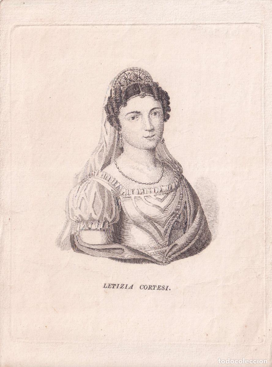 Arte: GRABADO LETIZIA CORTESI (c.1850)