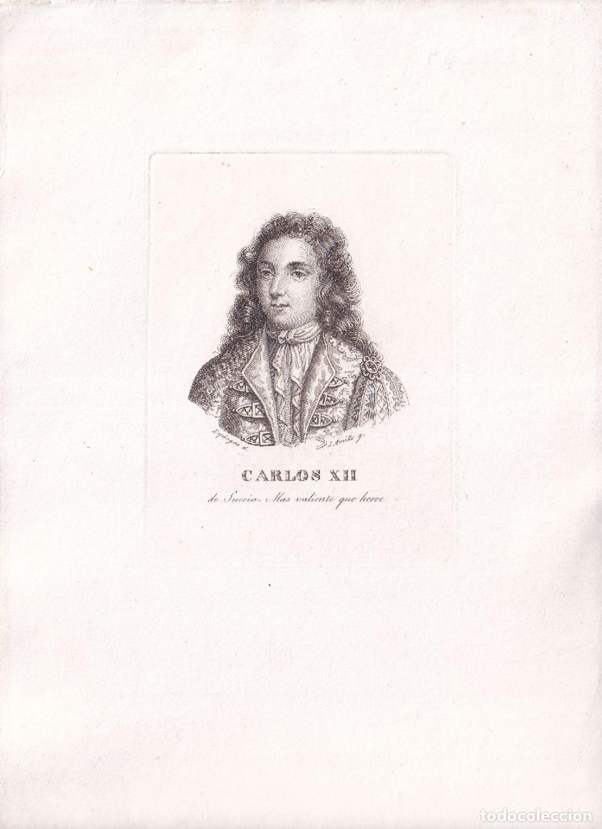 Arte: GRABADO CARLOS XII (c.1850)