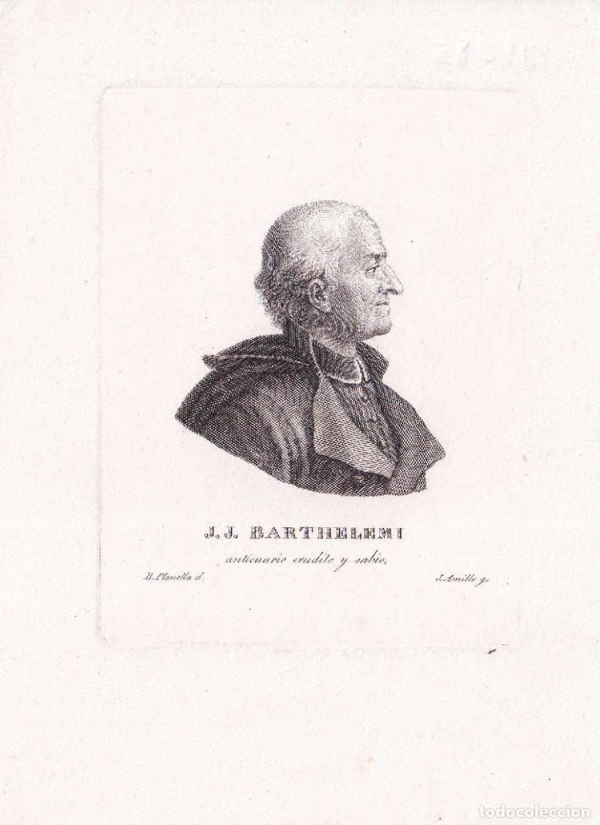 Arte: GRABADO J. J. BARTHELEMI (c.1850)