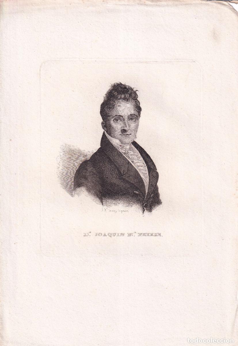 Arte: GRABADO JOAQU&Iacute;N MAR&Iacute;A FERRER (c.1850)