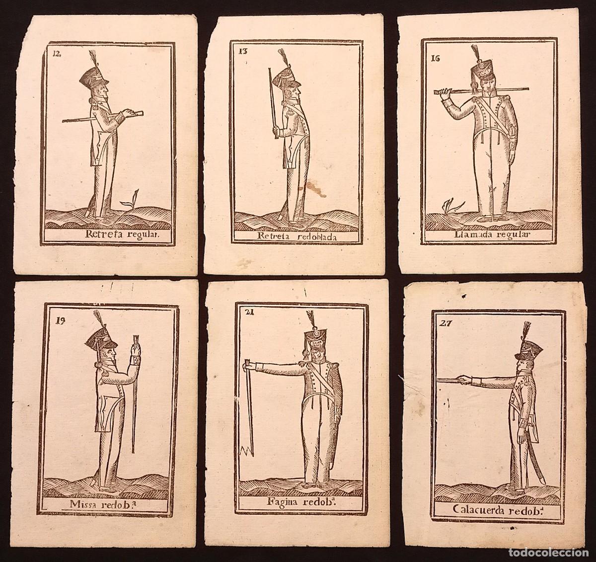 Arte: Lote de 6 grabados con posiciones militares. &Eacute;poca napole&oacute;nica.