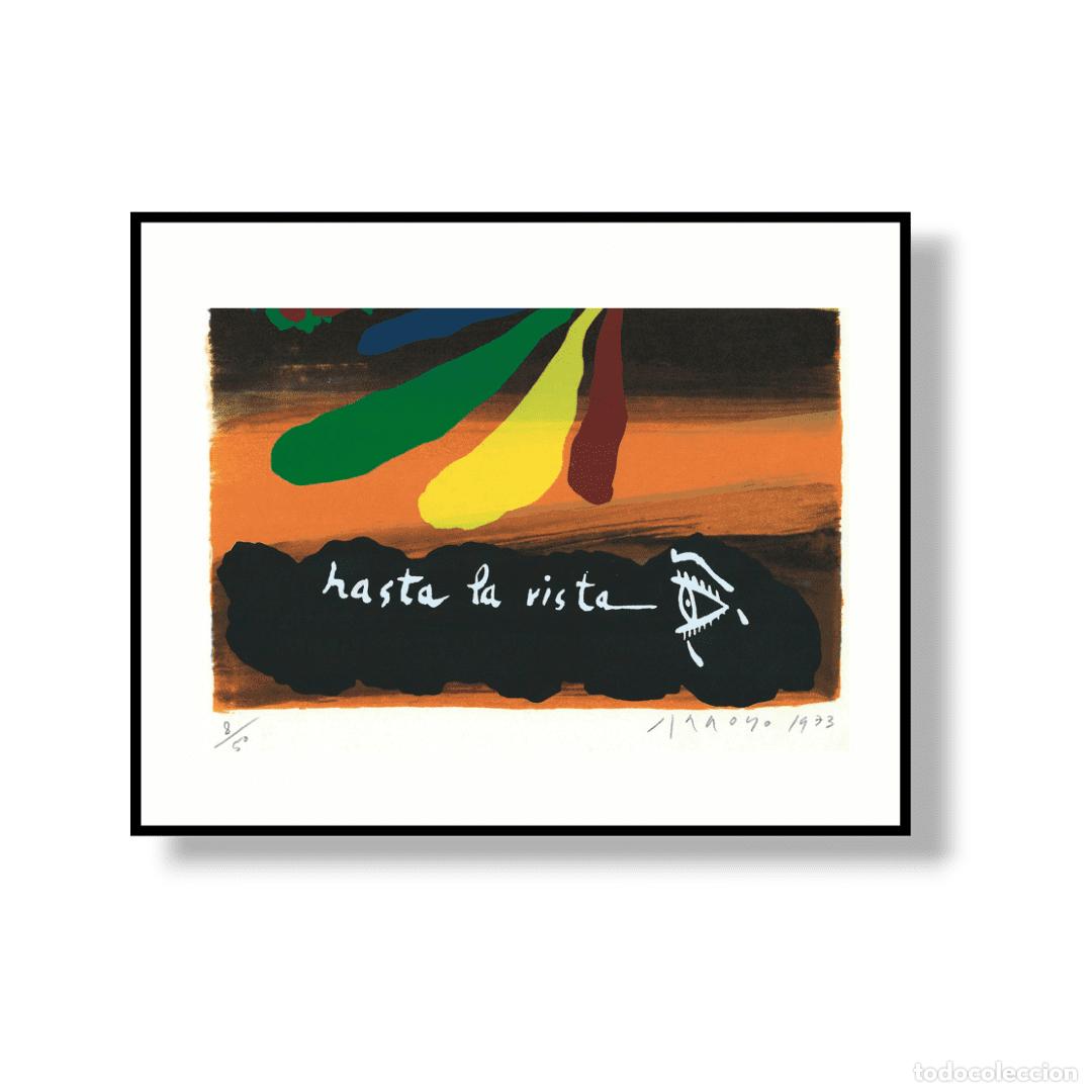 Arte: EDUARDO ARROYO | Hasta la vista | Serigraf&iacute;a | Ed. 8/50 | 1973 | Galer&iacute;a &Aacute;lvaro Alc&aacute;zar