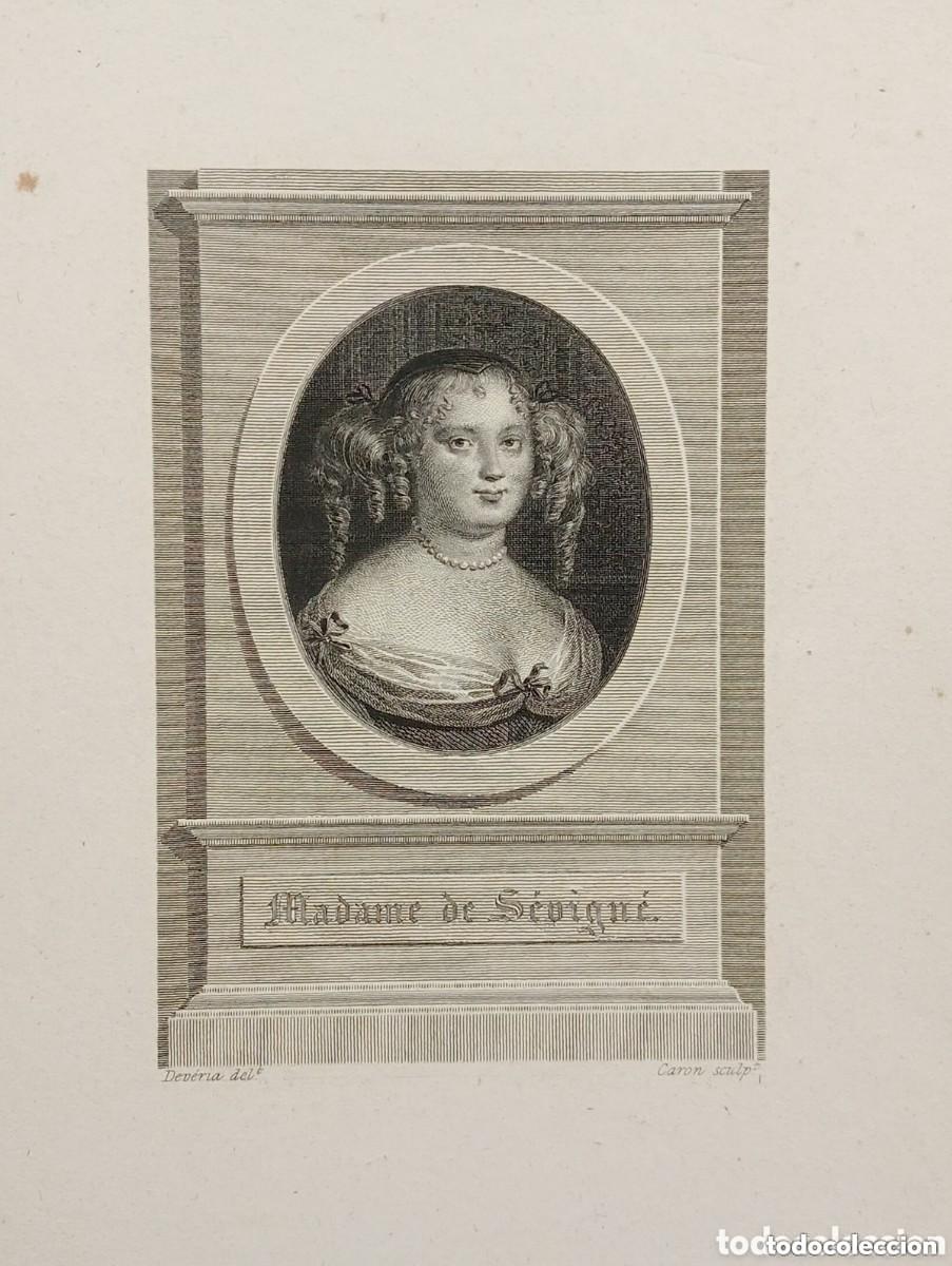 Arte: MADAME DE S&Eacute;VIGN&Eacute; - MARIA DE RABUTIN-CHANTAL MARQUESA. DEVERIA. JEAN LOUIS TOUSSAINT CARON. 1820