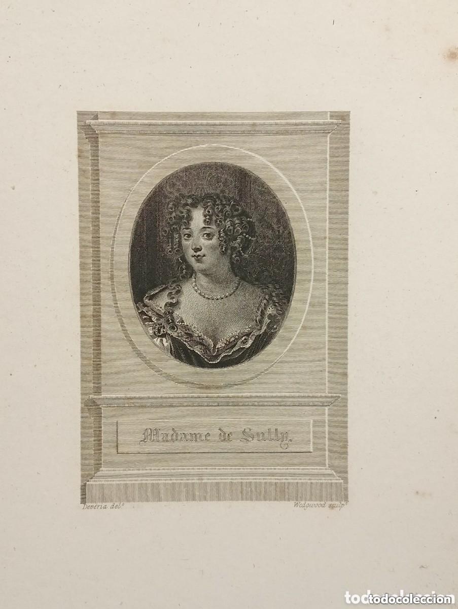 Arte: MADAME DE SULLY. DEV&Eacute;RIA. GRABADO POR J.T. WEDGWOOD. Marguerite-Louise de Bethune Sully by Larmessin