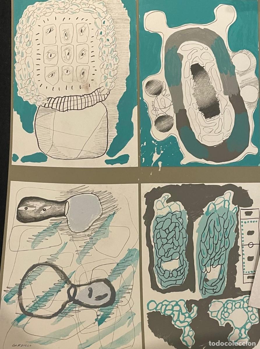 Arte: Serigraf&iacute;a firmada del artista Luis Gordillo (1934), 1986