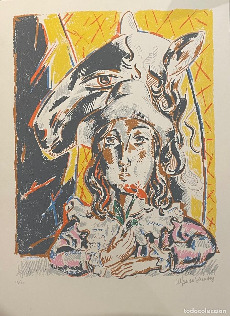 Arte: Grabado del artista gallego Alfonso Sucasas (1940-2012), n&uacute;mero 11 de una edici&oacute;n limitada de 70